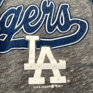 5th & Ocean Blue and Gray Short Sleeve Tee